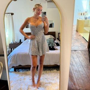 Planet Blue Blue Life Sexpot Corset Mini Dress in Black & Cream - BNWT - Size S